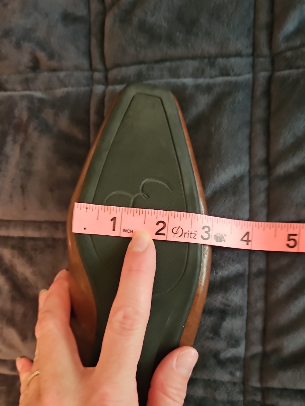 Saddle Brown Leather Mary Jane Flats, Heel, Buckle, Slip On, EU 36 - Picture 10 of 11
